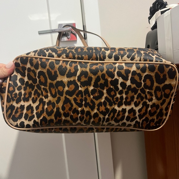 Beautiful Large Coach Brown and Black Cheetah Print Tote - Picture 6 of 13